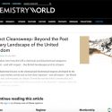 Royal Society of Chemists: ‘Chemistry World’, review of my book